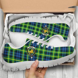ScotsTee Shop Scottish Campbell of Breadalbane Ancient Clan Crest Tartan Sneakers Tartan Casual Shoes