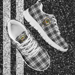 ScotsTee Shop Scottish Douglas Grey Modern Clan Crest Tartan Sneakers Tartan Casual Shoes