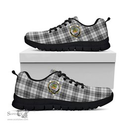 ScotsTee Shop Scottish Douglas Grey Modern Clan Crest Tartan Sneakers Tartan Casual Shoes