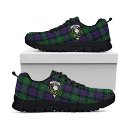 ScotsTee Shop Scottish Campbell of Cawdor Clan Crest Tartan Sneakers Tartan Casual Shoes