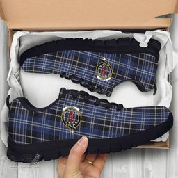 ScotsTee Shop Scottish Clark Clan Crest Tartan Sneakers Tartan Casual Shoes