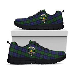 ScotsTee Shop Scottish Dundas Clan Crest Tartan Sneakers Tartan Casual Shoes