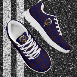 ScotsTee Shop Scottish Elliot Clan Crest Tartan Sneakers Tartan Casual Shoes