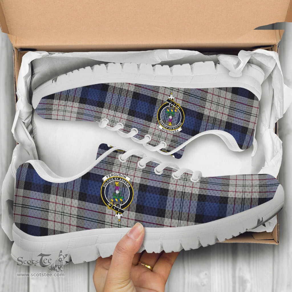 ScotsTee Shop Scottish Ferguson Dress Clan Crest Tartan Sneakers Tartan Casual Shoes