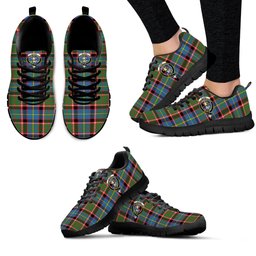 ScotsTee Shop Scottish Glass Clan Crest Tartan Sneakers Tartan Casual Shoes