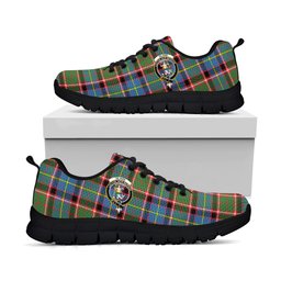 ScotsTee Shop Scottish Glass Clan Crest Tartan Sneakers Tartan Casual Shoes