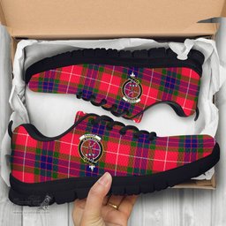 ScotsTee Shop Scottish Fraser Modern Clan Crest Tartan Sneakers Tartan Casual Shoes