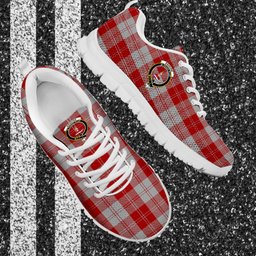 ScotsTee Shop Scottish Erskine Red Clan Crest Tartan Sneakers Tartan Casual Shoes