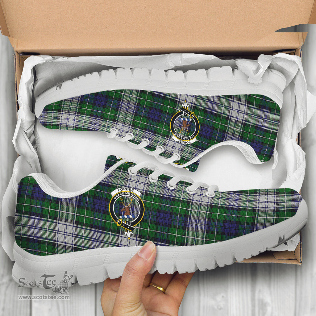 ScotsTee Shop Scottish Forbes Dress Clan Crest Tartan Sneakers Tartan Casual Shoes