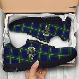 ScotsTee Shop Scottish Forbes Modern Clan Crest Tartan Sneakers Tartan Casual Shoes