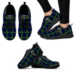 ScotsTee Shop Scottish Forbes Modern Clan Crest Tartan Sneakers Tartan Casual Shoes