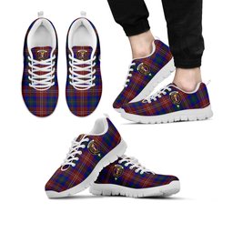 ScotsTee Shop Scottish Chisholm Hunting Modern Clan Crest Tartan Sneakers Tartan Casual Shoes