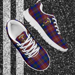 ScotsTee Shop Scottish Chisholm Hunting Modern Clan Crest Tartan Sneakers Tartan Casual Shoes