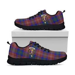 ScotsTee Shop Scottish Chisholm Hunting Modern Clan Crest Tartan Sneakers Tartan Casual Shoes