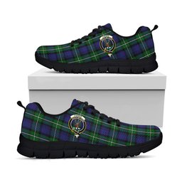 ScotsTee Shop Scottish Forbes Clan Crest Tartan Sneakers Tartan Casual Shoes