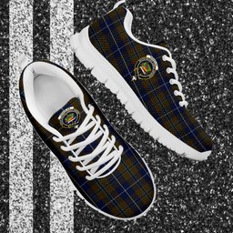 ScotsTee Shop Scottish Douglas Brown Clan Crest Tartan Sneakers Tartan Casual Shoes