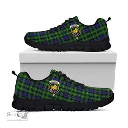 ScotsTee Shop Scottish Campbell of Breadalbane Clan Crest Tartan Sneakers Tartan Casual Shoes