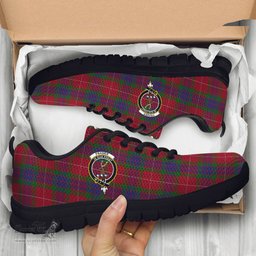 ScotsTee Shop Scottish Fraser Clan Crest Tartan Sneakers Tartan Casual Shoes