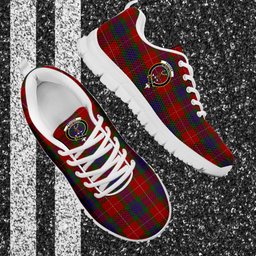 ScotsTee Shop Scottish Fraser Clan Crest Tartan Sneakers Tartan Casual Shoes