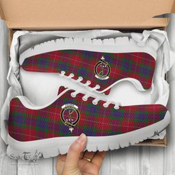 ScotsTee Shop Scottish Fraser Clan Crest Tartan Sneakers Tartan Casual Shoes