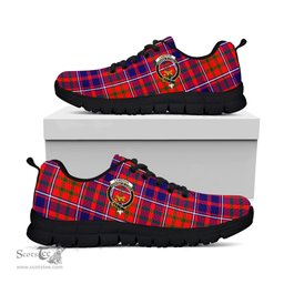ScotsTee Shop Scottish Cameron of Lochiel Modern Clan Crest Tartan Sneakers Tartan Casual Shoes