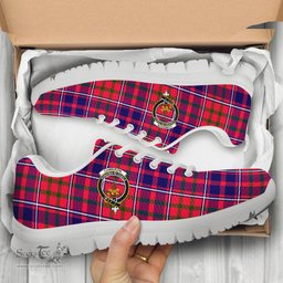 ScotsTee Shop Scottish Cameron of Lochiel Modern Clan Crest Tartan Sneakers Tartan Casual Shoes