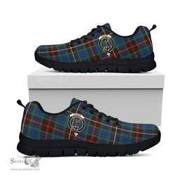 ScotsTee Shop Scottish Fraser Hunting Ancient Clan Crest Tartan Sneakers Tartan Casual Shoes
