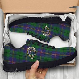 ScotsTee Shop Scottish Carmichael Clan Crest Tartan Sneakers Tartan Casual Shoes