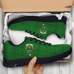 ScotsTee Shop Scottish Don Clan Crest Tartan Sneakers Tartan Casual Shoes