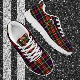ScotsTee Shop Scottish Christie Clan Crest Tartan Sneakers Tartan Casual Shoes