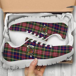 ScotsTee Shop Scottish Christie Clan Crest Tartan Sneakers Tartan Casual Shoes