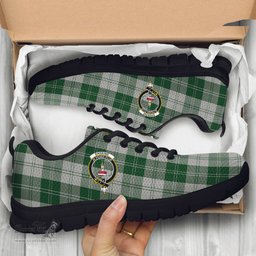 ScotsTee Shop Scottish Erskine Green Clan Crest Tartan Sneakers Tartan Casual Shoes