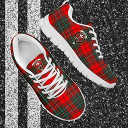 ScotsTee Shop Scottish Cheyne Clan Crest Tartan Sneakers Tartan Casual Shoes