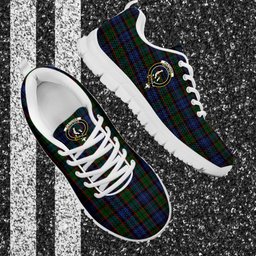 ScotsTee Shop Scottish Fletcher Clan Crest Tartan Sneakers Tartan Casual Shoes