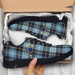 ScotsTee Shop Scottish Clark (Lion) Ancient Clan Crest Tartan Sneakers Tartan Casual Shoes