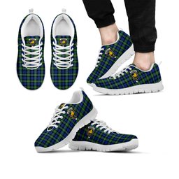 ScotsTee Shop Scottish Campbell Argyll Ancient Clan Crest Tartan Sneakers Tartan Casual Shoes