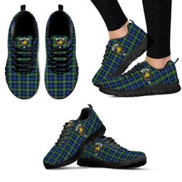 ScotsTee Shop Scottish Campbell Argyll Ancient Clan Crest Tartan Sneakers Tartan Casual Shoes