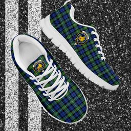 ScotsTee Shop Scottish Campbell Argyll Ancient Clan Crest Tartan Sneakers Tartan Casual Shoes