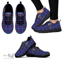 ScotsTee Shop Scottish Elliot Modern Clan Crest Tartan Sneakers Tartan Casual Shoes