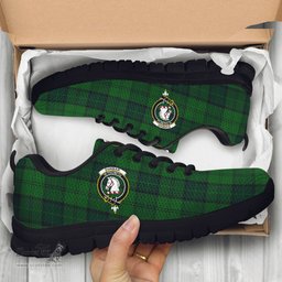 ScotsTee Shop Scottish Dunbar Hunting Clan Crest Tartan Sneakers Tartan Casual Shoes