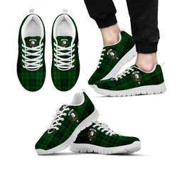 ScotsTee Shop Scottish Dunbar Hunting Clan Crest Tartan Sneakers Tartan Casual Shoes
