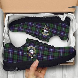 ScotsTee Shop Scottish Galbraith Modern Clan Crest Tartan Sneakers Tartan Casual Shoes