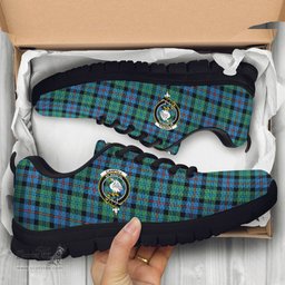 ScotsTee Shop Scottish Campbell of Cawdor Ancient Clan Crest Tartan Sneakers Tartan Casual Shoes