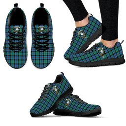 ScotsTee Shop Scottish Campbell of Cawdor Ancient Clan Crest Tartan Sneakers Tartan Casual Shoes