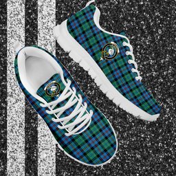 ScotsTee Shop Scottish Campbell of Cawdor Ancient Clan Crest Tartan Sneakers Tartan Casual Shoes