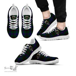 ScotsTee Shop Scottish Davidson Modern Clan Crest Tartan Sneakers Tartan Casual Shoes