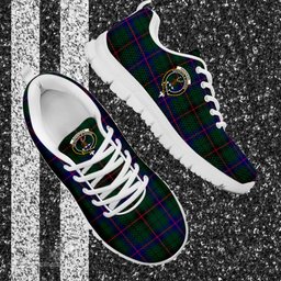 ScotsTee Shop Scottish Davidson Modern Clan Crest Tartan Sneakers Tartan Casual Shoes