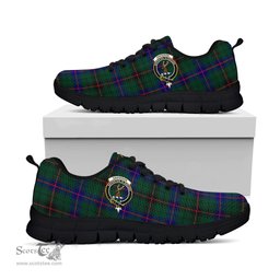 ScotsTee Shop Scottish Davidson Modern Clan Crest Tartan Sneakers Tartan Casual Shoes