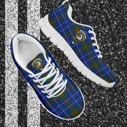 ScotsTee Shop Scottish Edmonstone Clan Crest Tartan Sneakers Tartan Casual Shoes