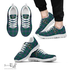 ScotsTee Shop Scottish Carmichael Ancient Clan Crest Tartan Sneakers Tartan Casual Shoes